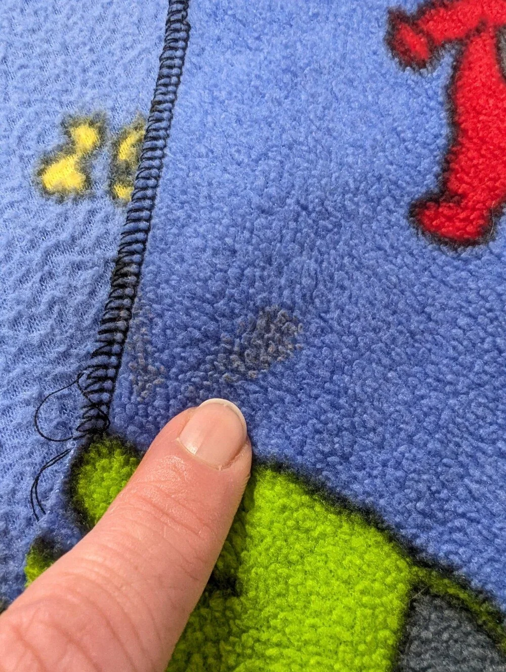 Vintage 90s Teletubbies Fleece Throw Blanket 58